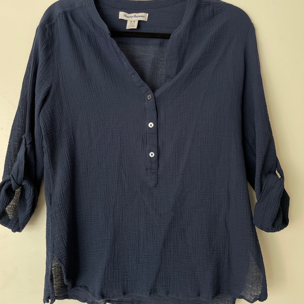 Tommy bahama crinkle top